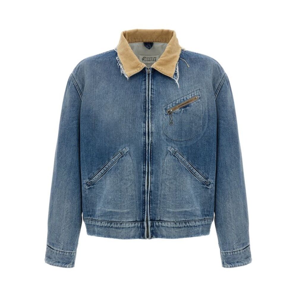 Maison Margiela Blue Cotton Denim Men's Jacket